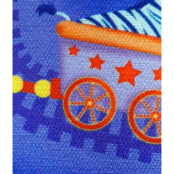 "Train Circus" Coupon Polycoton - En stock