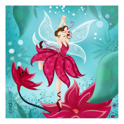 Coupon Polycoton "Fée danseuse du Printemps " T15 en stock