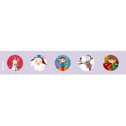Frise N°5 NOEL de 5 coupons...