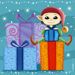 Coupon Popeline "Lutin et...