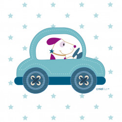 Coupon Minky "Voiture...