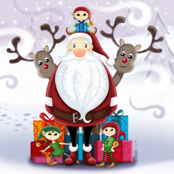 Coupon Polycoton "Père Noël...