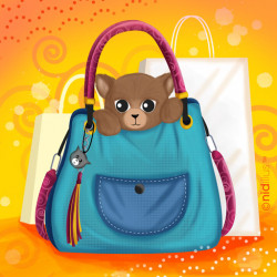 Coupon polycoton"Chat...