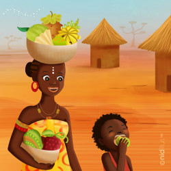 Coupon Polycoton "Afrique -...