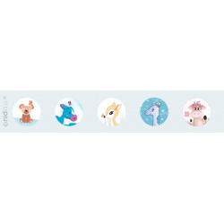 Frise N°6 animaux ours de 5...