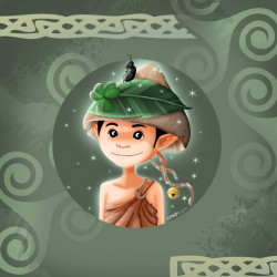 "Lutin TIGA et champignon"...