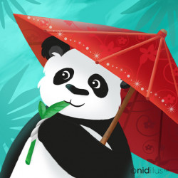 Coupon Polycoton "Panda et...