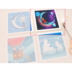 T15- "Dessin dans les étoiles" Coupon Velours souple - En stock