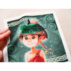 Coupon velours 235gr "Lutin...