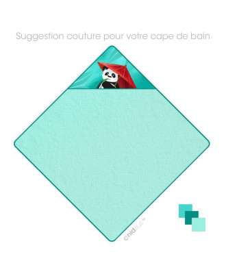 Coupon Cape de bain pour bébé "Panda et ombrelle"- PRECOMMANDE