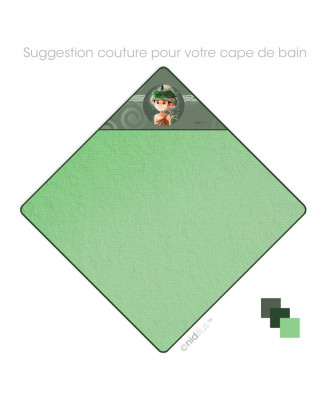 Coupon Cape de bain pour bébé "Lutin de Bretagne" - PRECOMMANDE