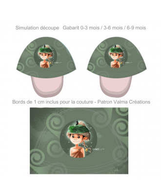 Tissu Chaussons bébé "Lutin...