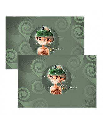 Tissu Chaussons bébé "Lutin de Bretagne"  - Coupon Velours 265 gr - En stock