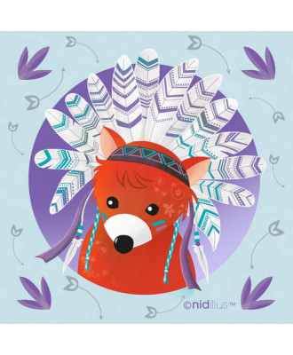 T15- "Renard indien- parme...