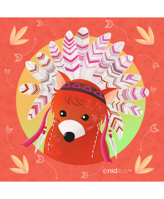 T15- "Renard indien- orange...
