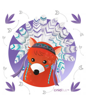 Coupon Polycoton "Renard...