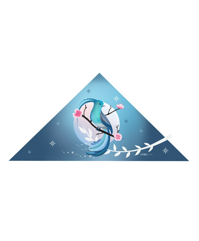 Coupon Cape De Bain Pour Bebe Oiseau Bleu Fond Bleu Velours En Stock