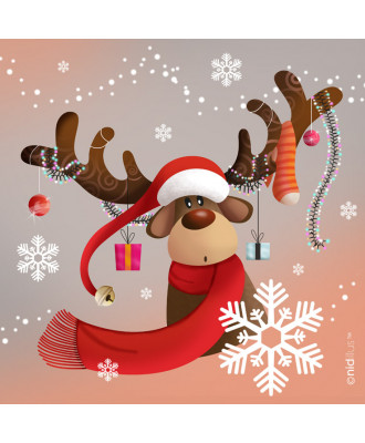 "Renne enguirlandé" Coupon...