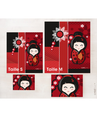 Maxi Kit Sac Daphné en velours - Taille M - Kokeshi - en stock