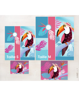 Maxi Kit Sac Daphné en polycoton - Taille M - Toucan - en stock