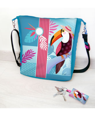 Tuto couture du sac Daphné + porte-clé + bijou de sac