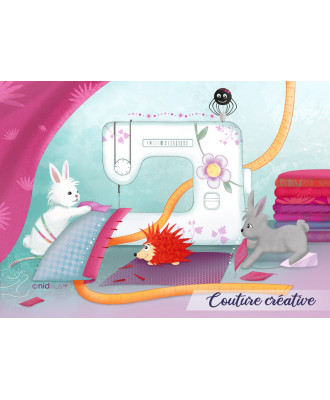 Coupon velours "Machine à...