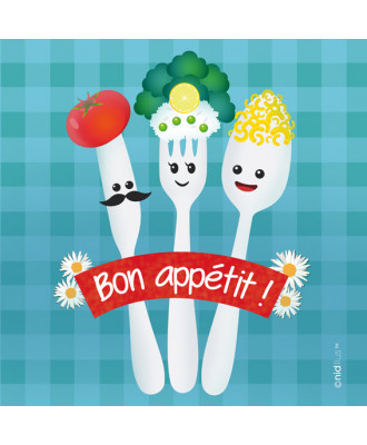 T15-"Pique-nique- Bon appétit" Coupon Velours 265 gr - En stock