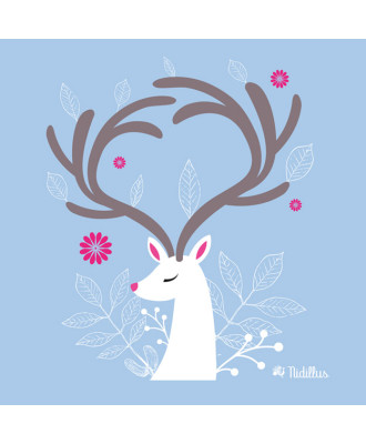 Panneau pour "Calendrier de l'Avent" - 6 bandes de tissu illustrées - EN STOCK