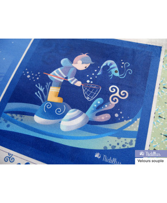 Coupon de tissu velours "...