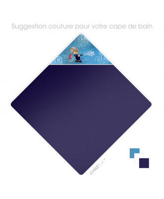 Coupon Cape de bain pour bébé "Ourson pompier" Velours souple- en stock
