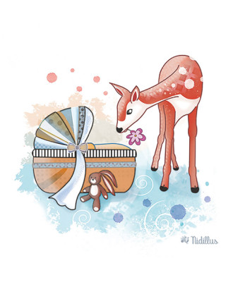 Coupon tissu "Naissance...