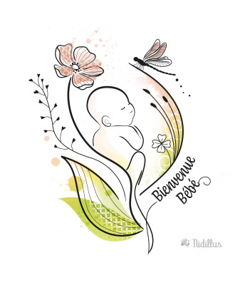 Coupon tissu "Naissance...