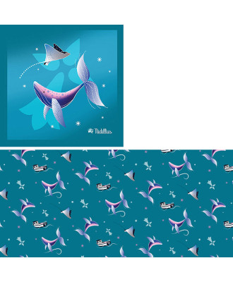 Lot 2 Tissus "Baleine de...