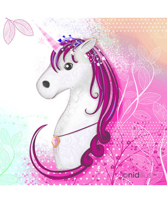 "Licorne - rose" Coupon...
