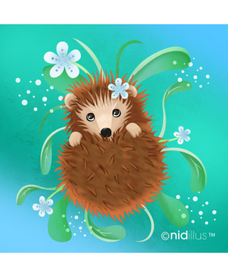 "Hérisson en boule"- Coupon...