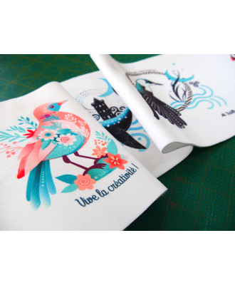 T25- "Phoques de Molène - Bretagne" Velours 400gr  - EN STOCK