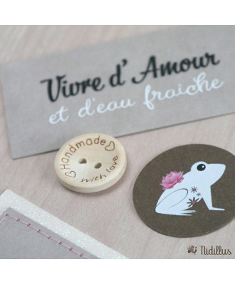 Assortiment Couture créative Etiquettes + zip - Thème: Nénuphar