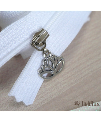 Assortiment Couture créative Etiquettes + zip - Thème: Nénuphar