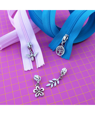 Lot de 2 zips sans fin + 4...