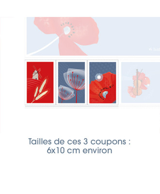 Collection "La violoniste aux coquelicots" - 21 coupons illustrés - Précommande