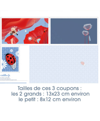 Collection "La violoniste aux coquelicots" - 21 coupons illustrés - Précommande