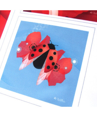 Collection "La violoniste aux coquelicots" - 9 coupons illustrés - En stock