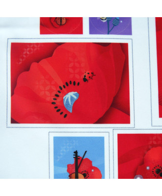 Collection "La violoniste aux coquelicots" - 9 coupons illustrés - En stock