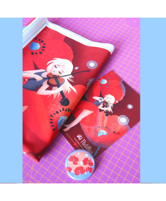 Collection "La violoniste aux coquelicots" - 9 coupons illustrés - En stock