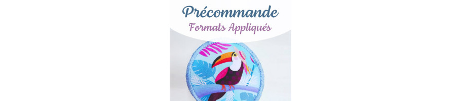 Précommande tissu illustrés- Format appliqué à coudre pour la customisation