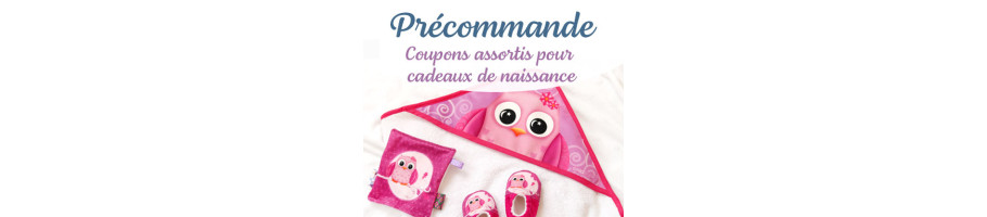 Précommande tissus illustrés - Assortiment cadeau de naissance