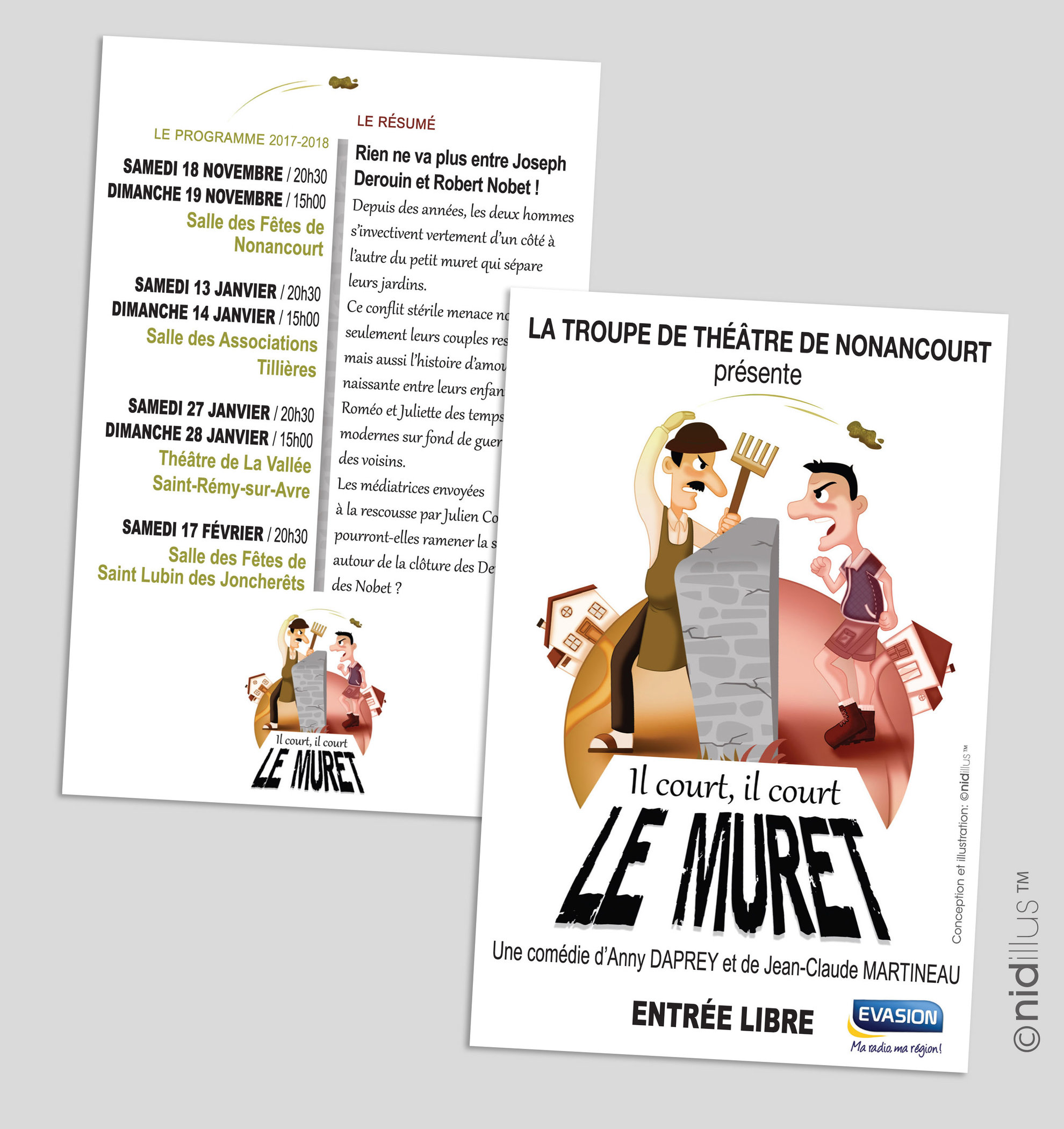 illustratrice nantes flyer théatre clisson
